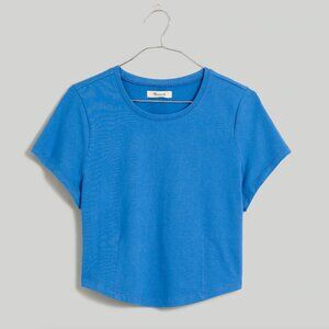 Madewell Heavyweight Jersey Crewneck Tee in Blue Parasol